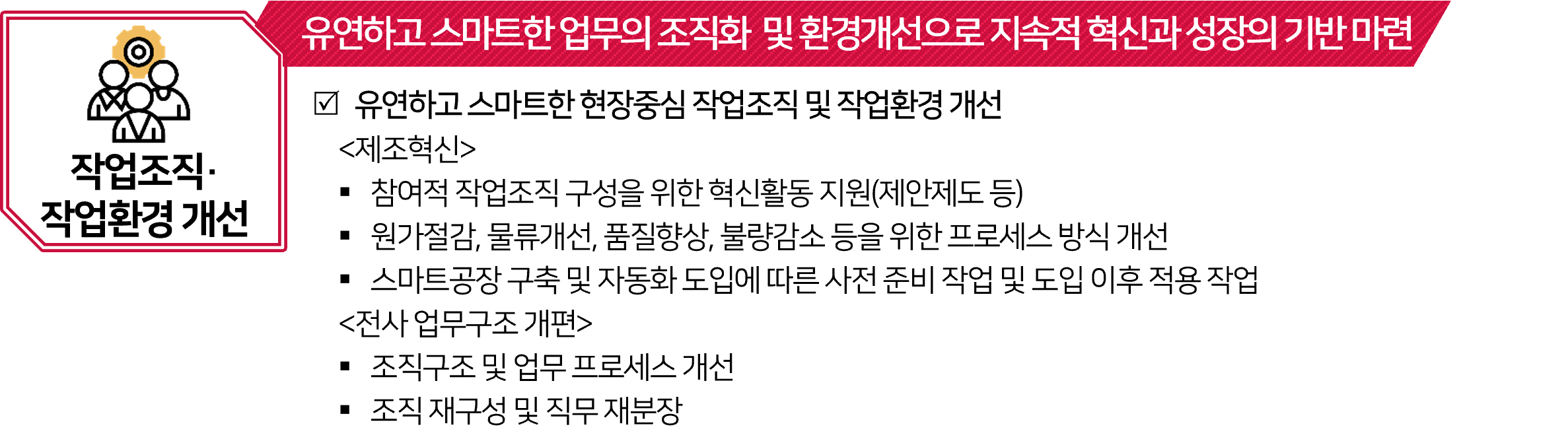 작업조직작업환경개선